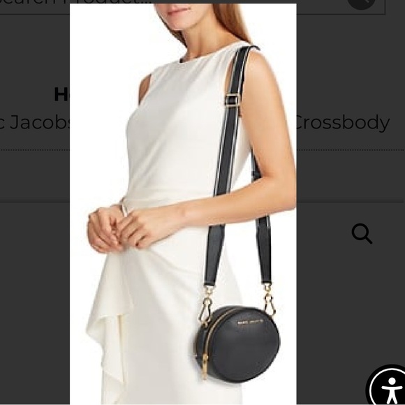 Marc Jacobs Black Pebbled Leather Crossbody Bag versatile 2 compartment - Picture 5 of 9